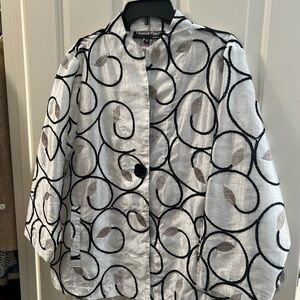 Women's Black and White Jacket